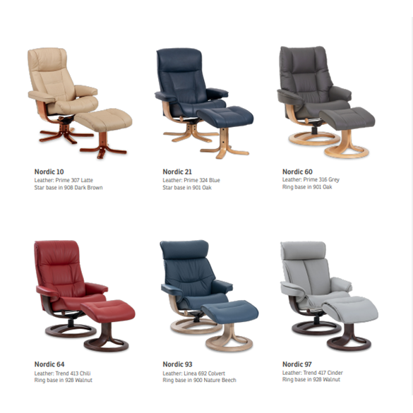 Nordic chair range Easyliving
