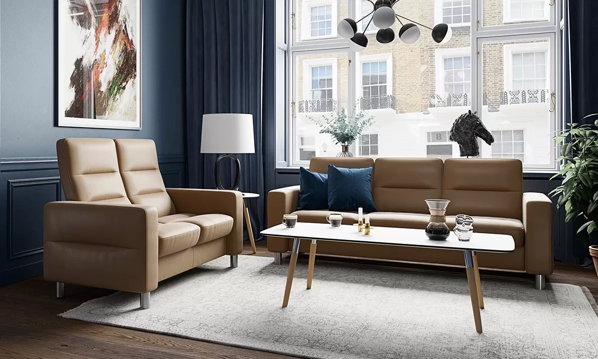 Stressless® Wave (Low Back) Sofa - Image 7