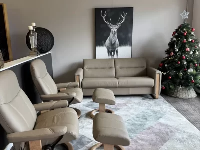 Stressless® Fiona Sofa and Recliner Set Package Deal